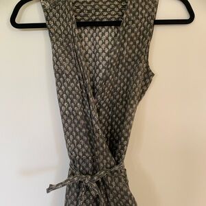 Nani Pani  block print wrap dress